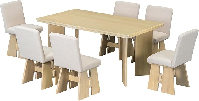 Ball & Cast Modern 7-Piece Dining Table Set - Image 8