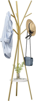 Coat Rack Hat Stand Free Standing Display Hall Tree Metal Hat Hanger Garment by HOMEBI