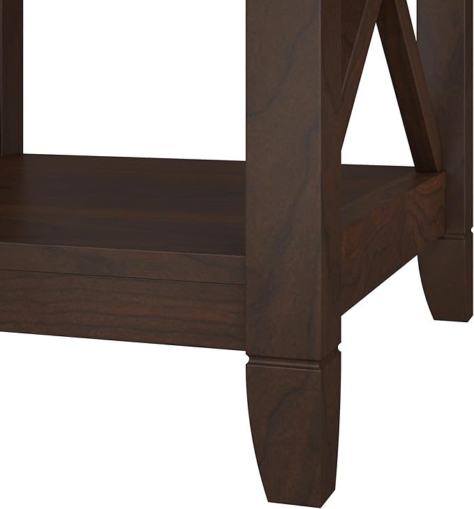 Bush Furniture Key West Small 2 Shelf Bookcase in Bing Cherry, Compact Home - Image 10