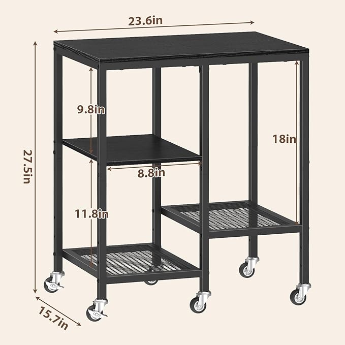 Kitchen Microwave Cart, Microwave Stand - Image 2