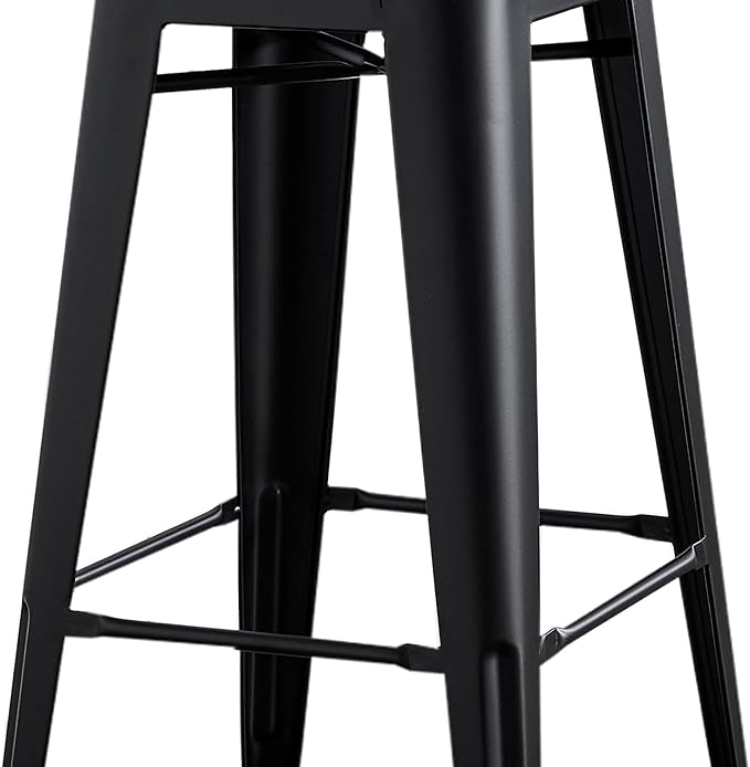 AC Pacific 30” Metal Barstool Set of 4 – Country Rustic Style - Image 7
