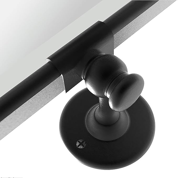 TEHOME 24x38 Horizontal Pivot Bathroom Mirror Tilting Black Metal Framed Pivot - Image 4