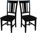 Set of Two San Remo SplatBack Dining Chairs by InternationalConcepts