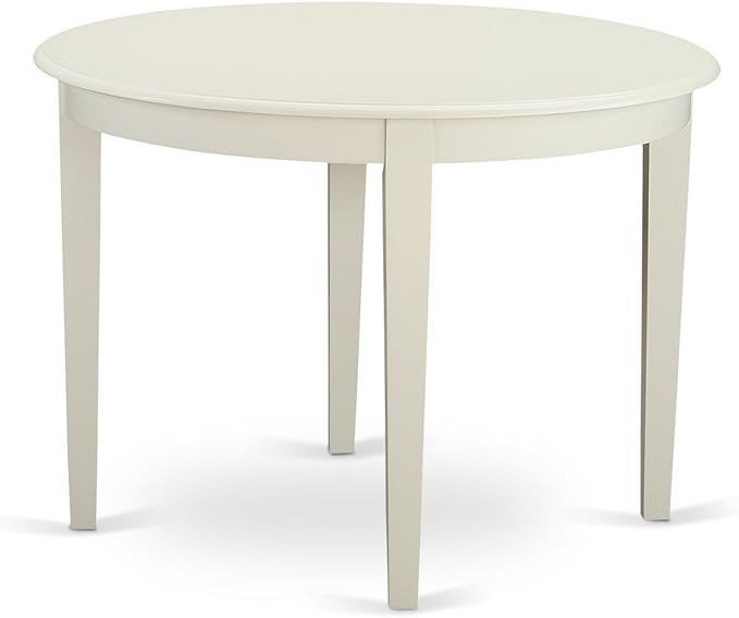 East West Furniture BOST3-LWH-LC 3 Piece Modern Dining Table Set Contains a - Image 4