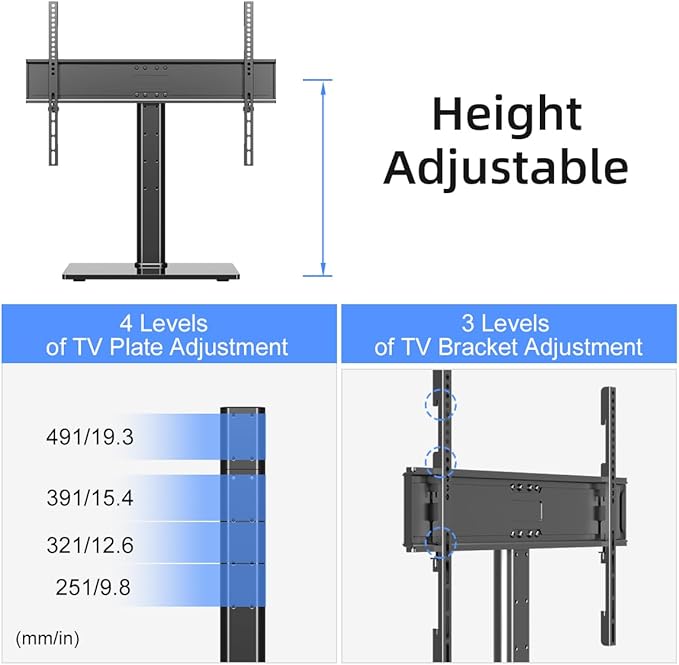 Suptek Reinforced Universal TV Stand - Image 3