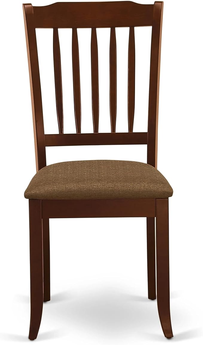 East West Furniture AMDA3-MAH-C 3 Piece Kitchen Table & Chairs Set Contains a - Image 6