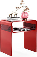 Clear Acrylic End Table 2-Tier Bedside Nightstand by AcrylicFurnitureHomeDecor