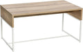 Household Essentials Wrap Rectangular Coffee Table Coastal Oak Rustic Wood by HouseholdEssentials