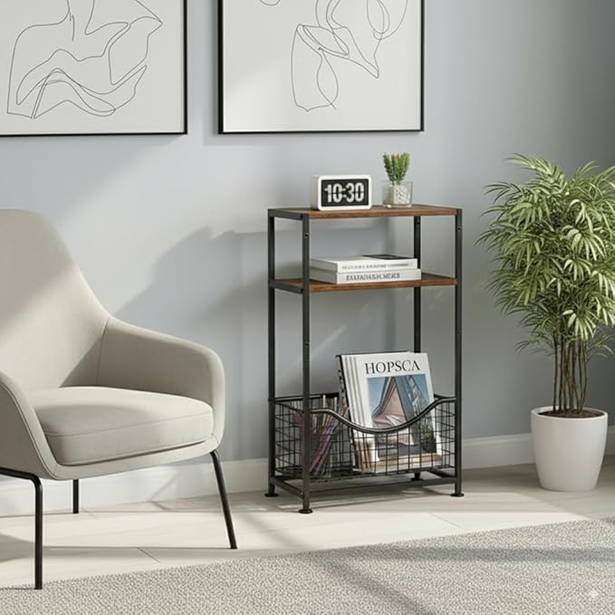 Narrow Side Table, Skinny Small End Tables - Image 6