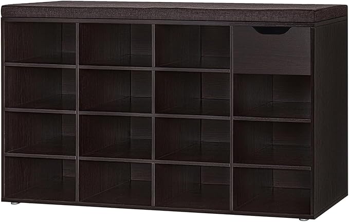 DINZI LVJ Shoe Bench, Entryway Storage Bench by DINZILVJ