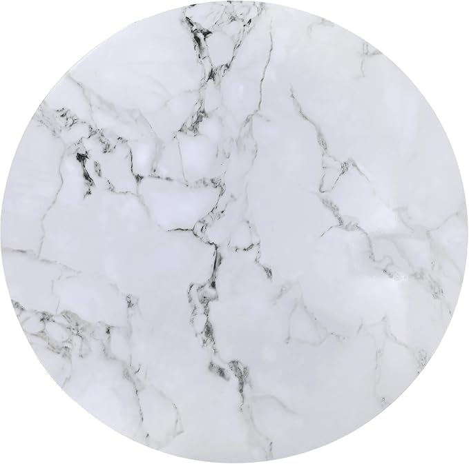Modern Coffee Table, Faux Marble Tables, Small Round Coffee Tables - Image 6