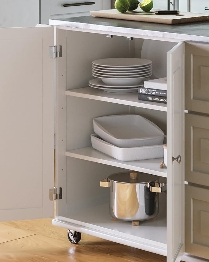 Homestyles Dolly Madison Rolling Mobile Kitchen Island - Image 6