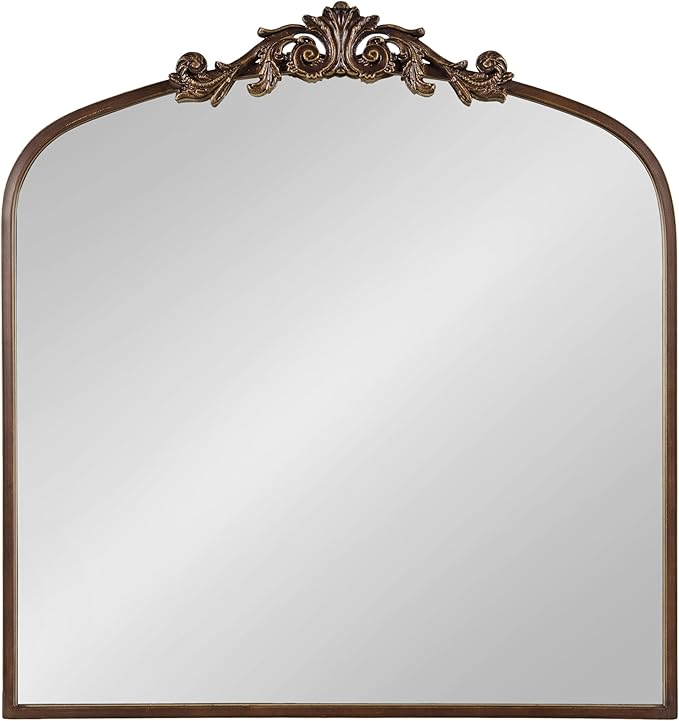 Kate and Laurel Arendahl Ornate Traditional Square Arched Mirror; 28 x 30; - Image 8