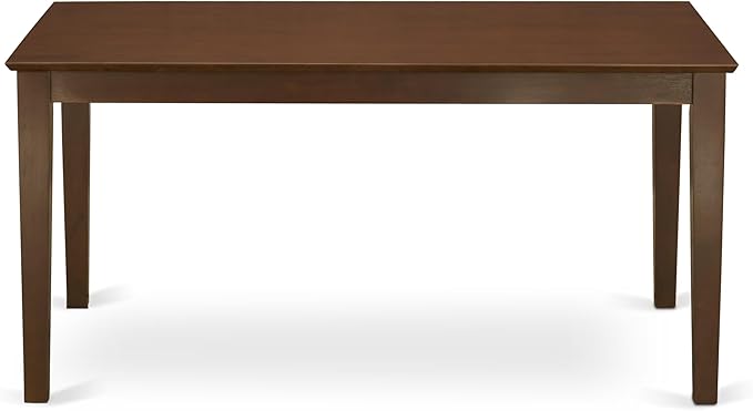 East West Furniture CAML7-MAH-W 7 Piece Dining Table Set Consist of a Rectangle - Image 6