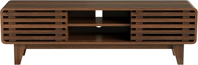 Luoxiao TV Stand for 60 Inch TV, Mid Century Modern Entertainment Center - Image 8