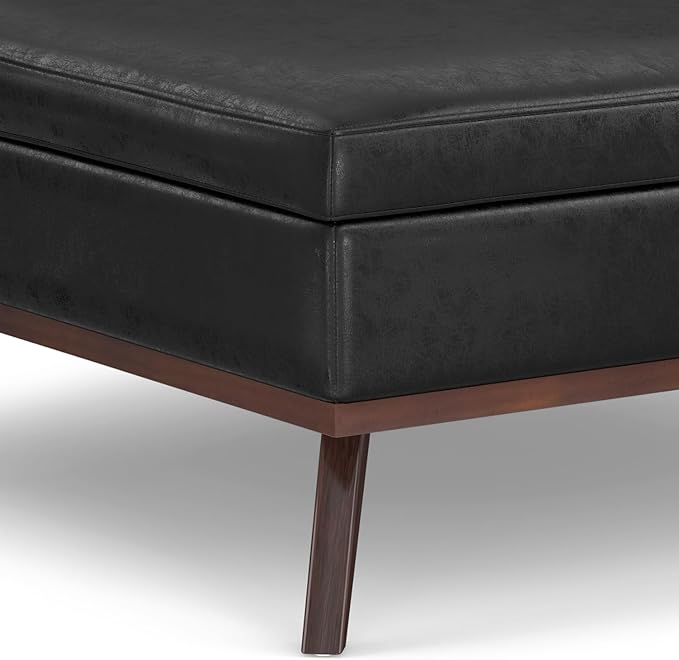 SIMPLIHOME Owen 40 inch Wide Mid Century Modern Square XL Coffee Table Storage - Image 8