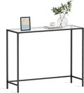 VASAGLE 39.4 Inches Console Table, Tempered Glass Sofa Table, Modern Entryway by VASAGLEbySONGMICSHOME