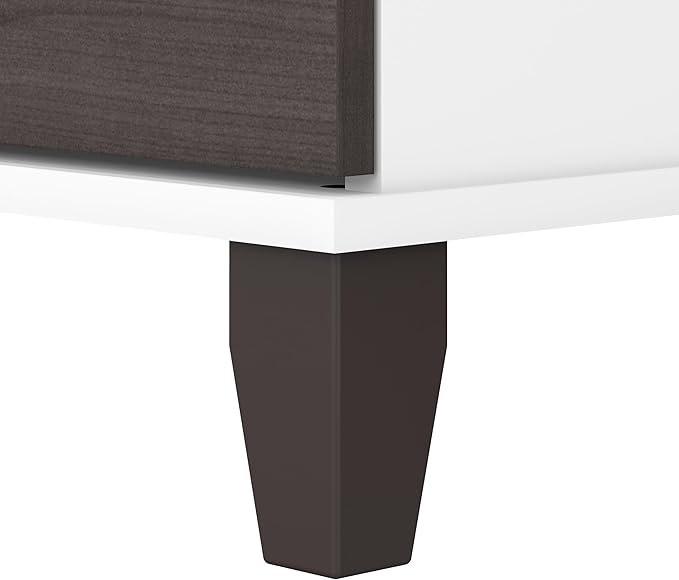 Bush Furniture Somerset 5 Shelf Bookcase in Storm Gray, Tall Bookshelf - Image 5