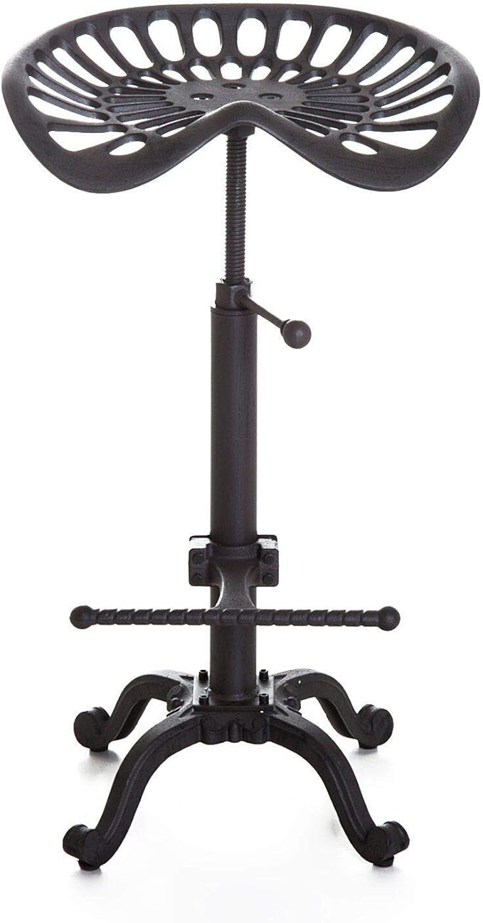 Industrial Bar Stool-Swivel Tractor Seat-Kitchen Dining Counter Chair-Extra Pub by BOKKOLIK
