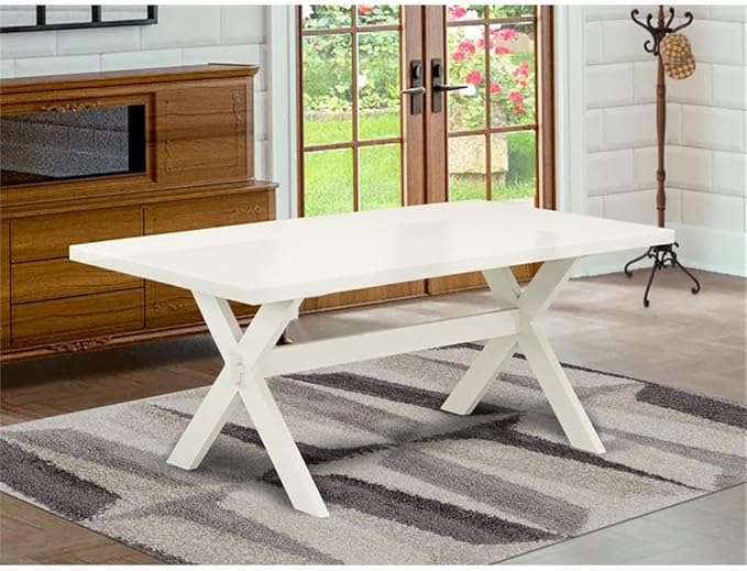 East West Furniture XT027 X-Style Mid-Century Modern Dining Table - Image 2
