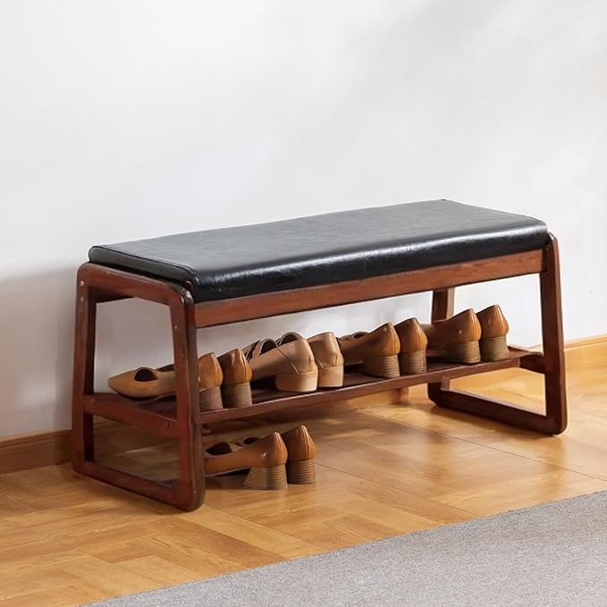 latifolia Solid Wood Bench, Entryway Shoe Bench by Latifolia