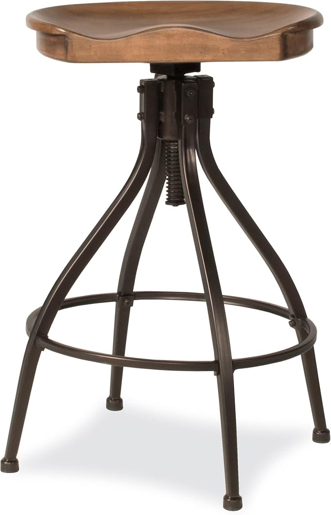 Hillsdale Worland Backless Metal Adjustable Height Stool - Image 6