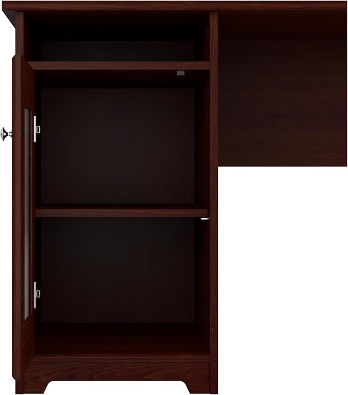 Bush Furniture Cabot L Shaped Computer Desk in Harvest Cherry | Corner Table - Image 7
