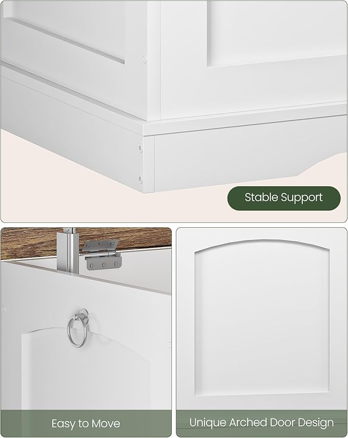 39.4" Storage Chest Bench with Lift Lid, Toy Chest with Safety Hinge, Entryway - Image 5