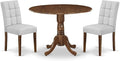 East West Furniture DLAS3-AWA-27 3 Piece Mid Century Modern Dining Set contain by EastWestFurniture