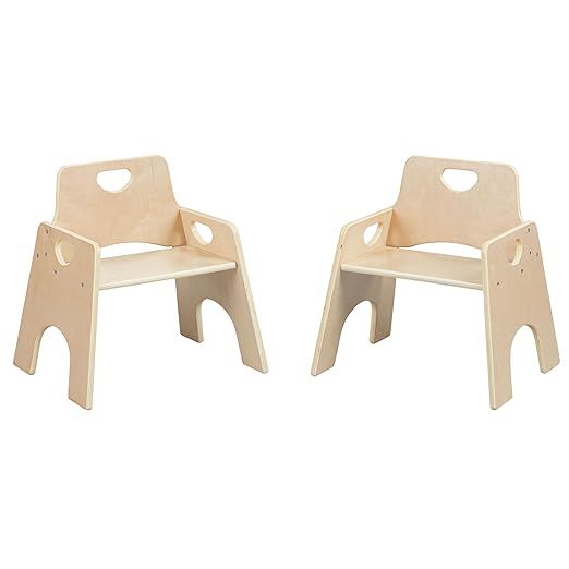 ECR4Kids Stackable Wooden Toddler Chair, Kids Furniture by ECR4Kids