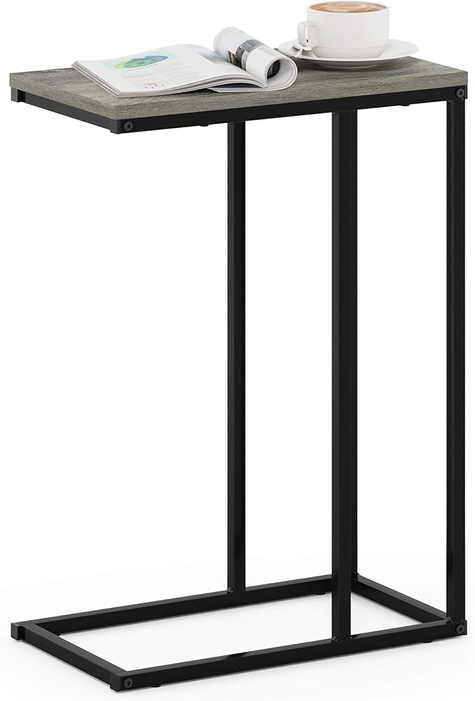 Furinno Camnus Modern Living C Shaped Sofa Side Table, 9.8 in x 17.9 in x 25 in by Furinno-FitsYourSpaceFitsYourBudget
