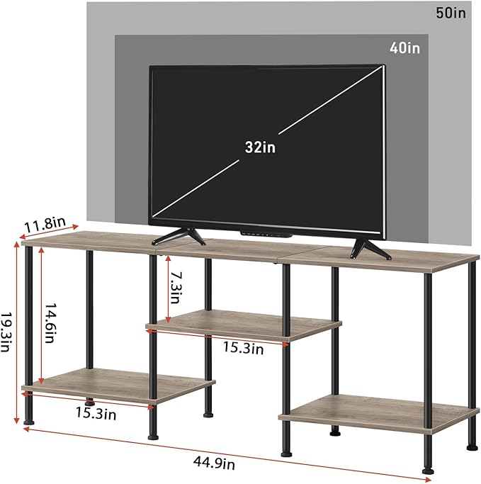 OYEAL 50 inch TV Stand for Living Room Farmhouse Entertainment Center - Image 3