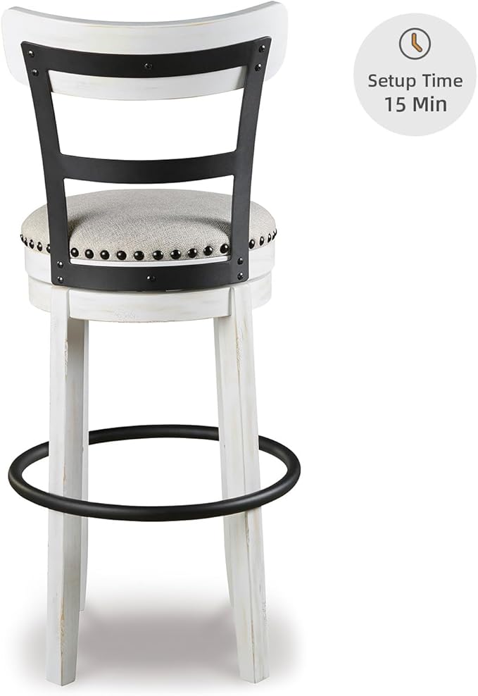 Signature Design by Ashley Valebeck 30" Modern Swivel Pub Height Barstool - Image 6