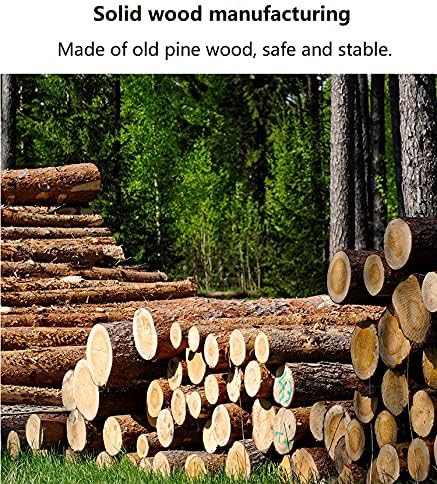 Heehee Rotating Wooden Bookshelf 360 Display 4 Tier Floor Standing Bookcase - Image 10