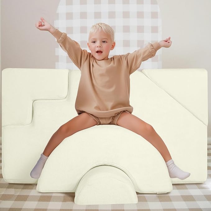 MeMoreCool Foam Climbing Toddler Couch, Modular Kids Sofa - Image 2