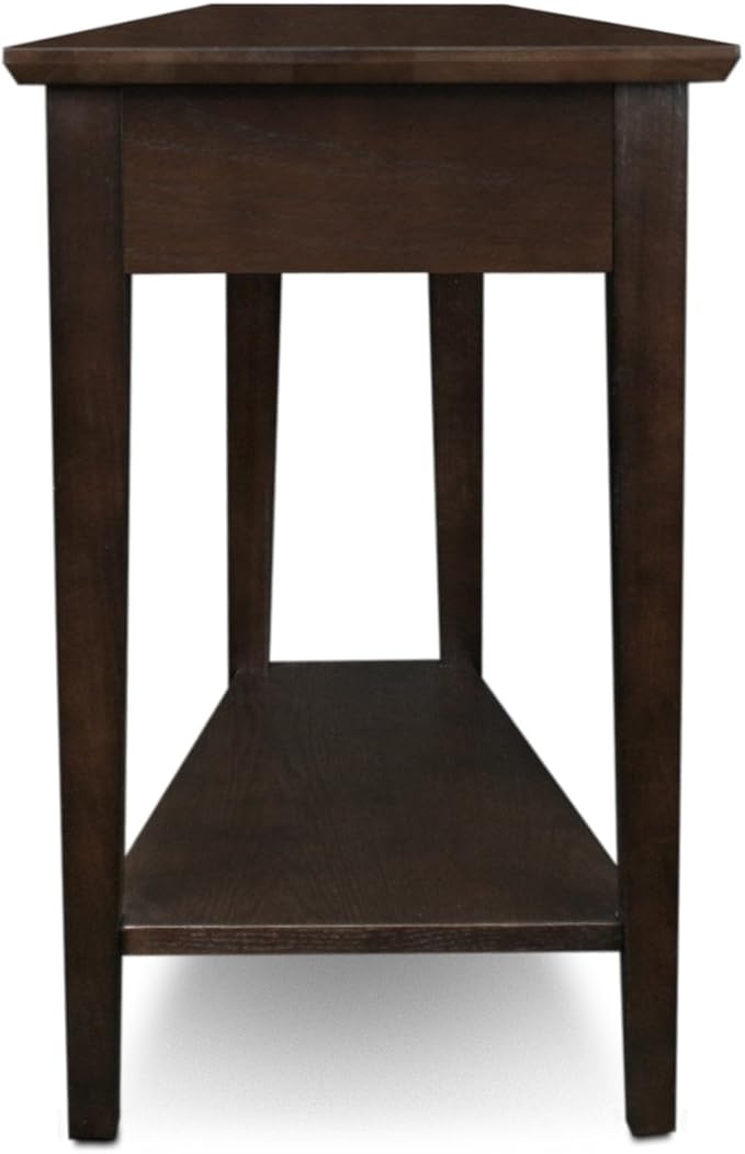 Leick Home Teegan Solid Wood Recliner Wedge End Side Table - Image 5