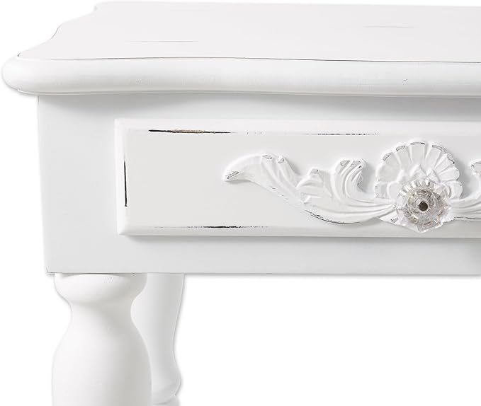 Carved White Side Table - Image 7