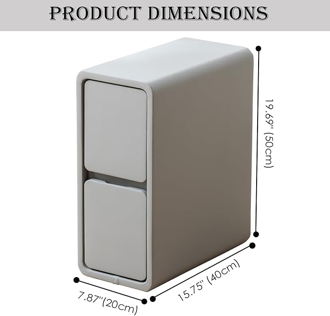 Narrow Nightstand, Solid Wood Night Stand - Image 2