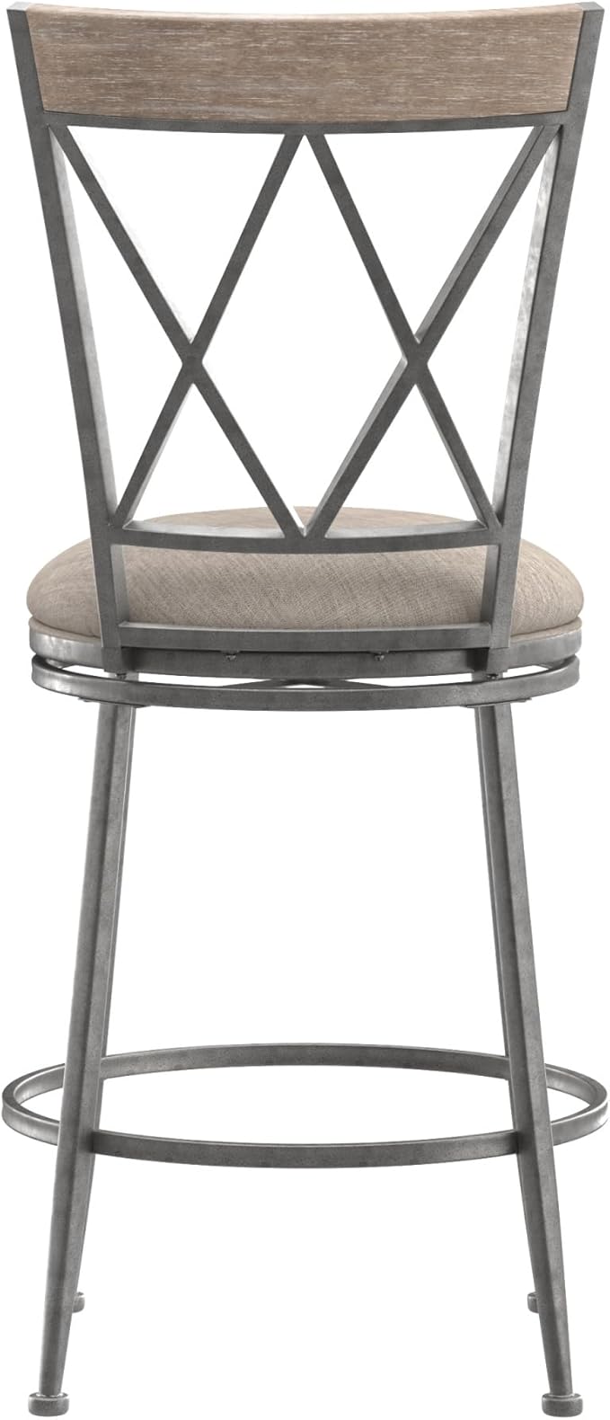 Hillsdale Stewart Indoor/Outdoor Swivel Counter Height Stool, Aged Pewter - Image 14