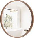 HOMECOOKIN Round Wood Mirror, Living Room by HOMECOOKIN