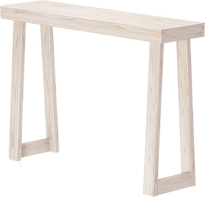 Plank+Beam Solid Wood Console Table, 46.25 Inch, Sofa Table, Narrow Entryway - Image 3