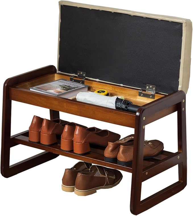 latifolia Solid Wood Bench, Entryway Shoe Bench by Latifolia
