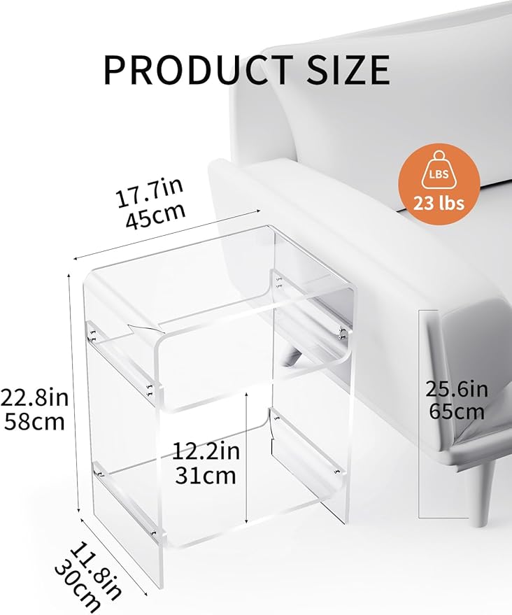 Acrylic Record Player Table - Image 3