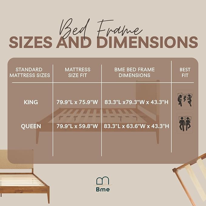 Bme Selina King Bed Frame and Headboard - Image 4