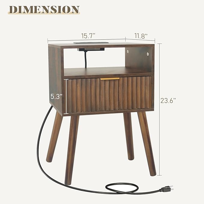 Mid Cetury Modern Nightstand - Image 3