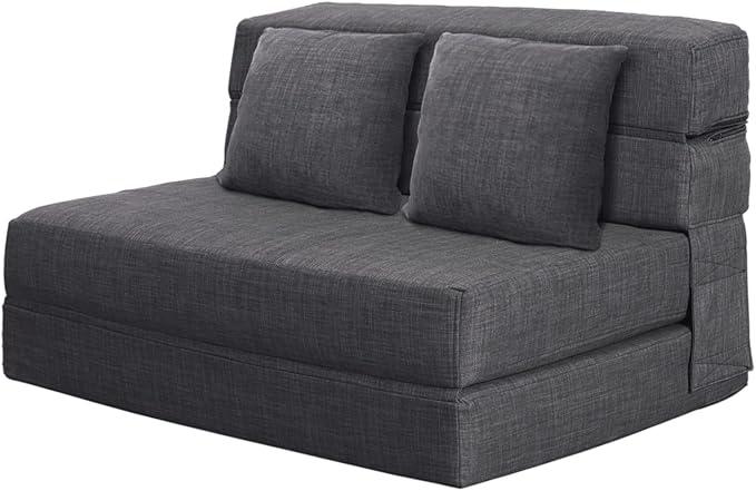 ANONER 60" Fold Sofa Bed Couch Memory Foam by ANONER