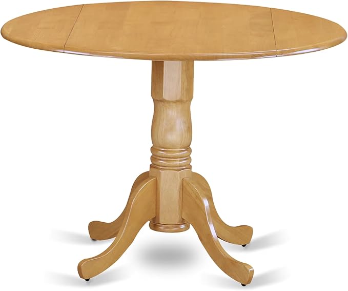East West Furniture DMVA5-OAK-W 5 Piece Modern Dining Table Set Includes a - Image 3