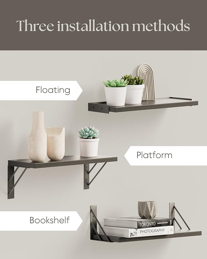 BAYKA Floating Shelves for Bedroom Decor, Wall Shelves for Storage, Wall - Image 4