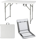 4ft Plastic Folding Table, Kids Folding Activity Table by Unknown