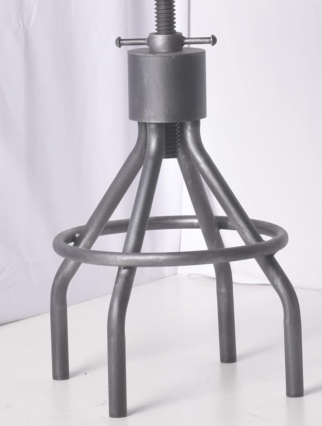 Diwhy Industrial Vintage Kitchen Counter Height Adjustable bar Stool, Farmhouse - Image 6